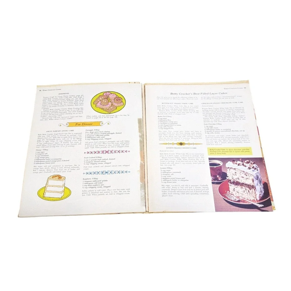 Betty Crocker Cake & Frosting Mix Cookbook 1966 1st‎ Edition Vintage Recipes